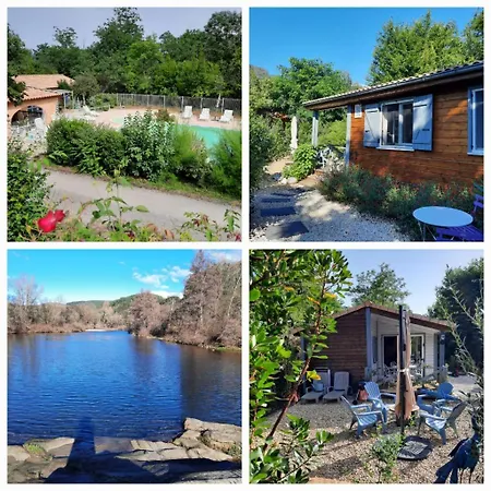 Sud Ardeche Joli Clim Piscine Riviere Le Cerf Village Du Serre Chalet *
